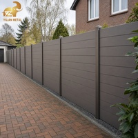 Panneau de clôture à lattes horizontales en aluminium pour intimité totale, idéal pour jardin, piscine, terrasse, revêtement poudré, sur mesure, CE ISO