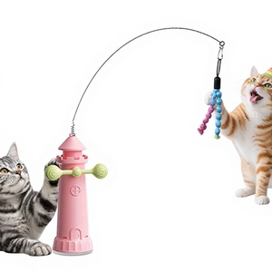 Juguete giratorio <span class=keywords><strong>de</strong></span> plástico con ventosa para gatos con forma <span class=keywords><strong>de</strong></span> <span class=keywords><strong>faro</strong></span> - ¡Nuevas explosiones <span class=keywords><strong>de</strong></span> diversión! - Product Image 1