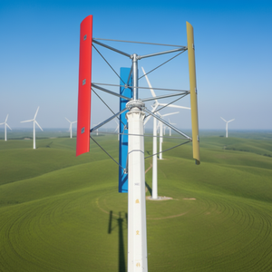 Residential Solar System With Grid Tie <b>Generator</b> Technology 220V Power Output Pitch Control Vertical Wind H-10kw Wind fo - Product Image 1
