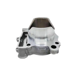 ปลอกสูบอะลูมิเนียมอัลลอยสีเงินสำหรับรถมอเตอร์ไซค์ Kawasaki KX250F RMZ250 ขนาด 77 มม. สำหรับลูกสูบทั้งแบบมีรูและไม่มีรู - Product Image 4