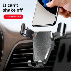 Dudukan ponsel bahan ABS Universal mobil, dudukan ponsel pemasangan gravitasi stabil ventilasi udara dibuat untuk kenyamanan Optimal - Product Image 1