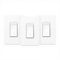 Interrupteur intelligent à intensité variable standard US, unipolaire, en polycarbonate, nécessite un fil neutre, Wi-Fi 2,4 GHz, compatible Alexa et Google Home, aucun hub requis