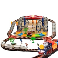 Train électrique à grande vitesse pour enfants, jouet avec piste, échelle 1:5, en plastique, pour garçons de 0 à 24 mois, piles alcalines AA