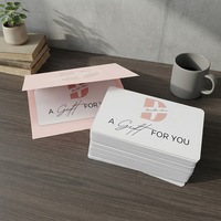 Cetak Kartu Hadiah Plastik Full-Color Custom dengan Tempat Kartu