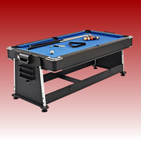 Table de divertissement d'extérieur 4 en 1 : billard, hockey, ping-pong