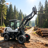 Chargeuse sur pneus hydraulique diesel 4x4 de type export EPA, accessoires personnalisables, équipement de chargement de construction tout-terrain robuste de grande taille