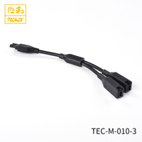 Connecteur Micro-Fit 2 broches mâle-femelle à sertir 2 cœurs, type Y, câble d'alimentation basse tension S.R DC 12V/0.5A, conducteur en cuivre 24 AWG