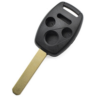 Carcasa para Llave de Coche con 4 Botones, Espacio para Chip y Adhesivo, Sin Llave Previamente Cortada