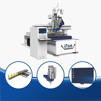 Routeur CNC 3D ATC 1325 du fabricant chinois, machine de fabrication de meubles 2040, table à vide 3 axes pour MDF, servomoteur et engrenages