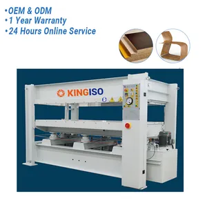 KINGISO पीएलसी नियंत्रण ऑटो नियंत्रण तापमान हाइड्रोलिक Woodworking के लिए प्लाईवुड गर्म प्रेस मशीन