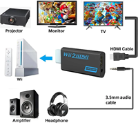 Convertisseur Wii2 avec mise à l'échelle HD 1080p, prix de gros pour les détaillants et les revendeurs de jeux