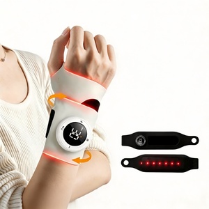 Masseur de main chauffant intelligent EMS à lumière rouge pour gaine tendineuse du poignet, pour la maison et le sport - Product Image 1