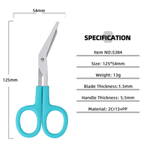High Quality Stainless Steel Medical Bandage <strong>Scissor</strong> Nursing Surgical <strong>Scissors</strong> with Plastic <strong>Handle</strong> - Product Image 4