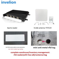 Sistema de gestión de inventario 30M Impinj E710 Chip 4 8 16 puertos RFID Lector fijo UHF Larga distancia