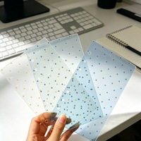 Nouvelle Couverture de Carnet A6 A7 en Acrylique Style Floral, 6 Anneaux, Transparente Dépolie, en PVC, pour Feuilles Mobiles