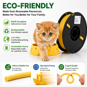 Tazones y Bebederos Personalizados Impresos en 3D con Diseño de Queso, Recipientes para Comida y Agua para Perros y Gatos - Product Image 5