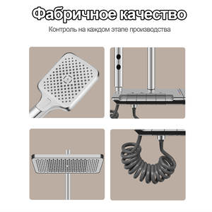 Cabezal de Ducha de Acero Inoxidable de Diseño Moderno con Potenciador de Presión de Agua para Baño, Venta al Por Mayor - Product Image 4