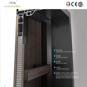 <span class=keywords><strong>Porte</strong></span> intérieure en bois massif multicouche de qualité supérieure avec isolation acoustique et intégration murale sans joint - Product Image 5