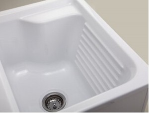 CUPC certifié acrylique couleur blanche blanchisserie et lavabo - Product Image 2