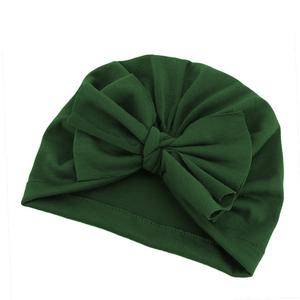 หมวกผ้าโพกหัวผ้าฝ้ายนุ่มสีทึบแฟชั่นผ้าโพกหัวที่กำหนดเองสำหรับเด็กทารก - Product Image 4