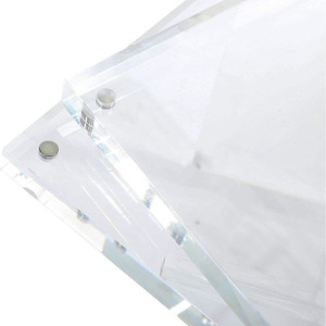Formato acrilico chiaro supporto per foto <span class=keywords><strong>magnete</strong></span> per frigo doppio lato magnetico acrilico per foto <span class=keywords><strong>magnete</strong></span> - Product Image 2