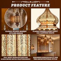 Décoration intérieure islamique sur mesure, lampe murale LED pour couloir de mosquée