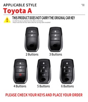 Étui de protection en TPU pour clés de voiture Toyota Noah 80/Voxy 80/Harrier 60/Esquire/Nouvelle Sienta