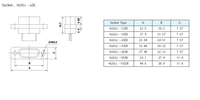 Connecteur de Soudure PCB à Vis Rectangulaire Micro 12 Broches HJ30J-12ZKSP, Vente Chaude