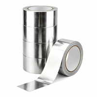 Ruban adhésif en aluminium de 0,1 mm, 12 mm, ignifuge, isolation pour tuyaux et câbles industriels