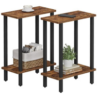 Table d'appoint en bois, table de chevet étroite, table de chevet mince pour chambre à coucher et salon, multi-usages