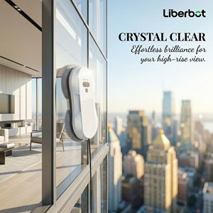Robot de nettoyage de vitres extérieur Liberbot RZ2-19, moteur électrique sans balais 240V, nettoyeur automatique, détection des bords, intelligent - Product Image 3