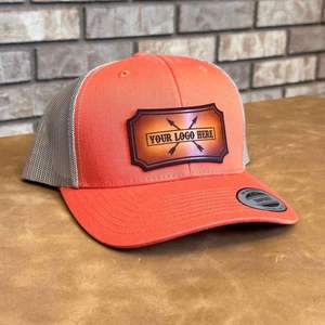 Richardson 112 Trucker <b>Hats</b> Cap Wholesale Blank Richardson 256 <b>Hats</b> Custom Logo Leather Patch Trucker <b>Hats</b> <b>for</b> Men - Product Image 5