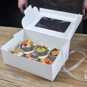 Scatola di imballaggio per torta di caramelle personalizzata personalizzata scatola di imballaggio per alimenti scatola per torta con confezione per torta
