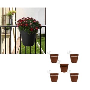 Kit de pots avec bac de balcon escamotable 12x13h - Product Image 4