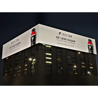 Panneau d'affichage vidéo Led 3D de plate-forme, panneau en aluminium, tableau blanc, œil nu, pour la publicité, l'extérieur