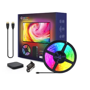 Banqcn גמיש hdmi ambilight טלוויזיה תאורה תאורה אחורית רצועות wifi חכם הוביל פס אורות טלוויזיה תאורה אחורית עבור חדר שינה