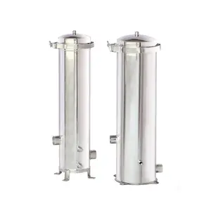 Industrial 10 20 30 40inch Length 304 316 Stainless Steel Cartridge Filter Housing