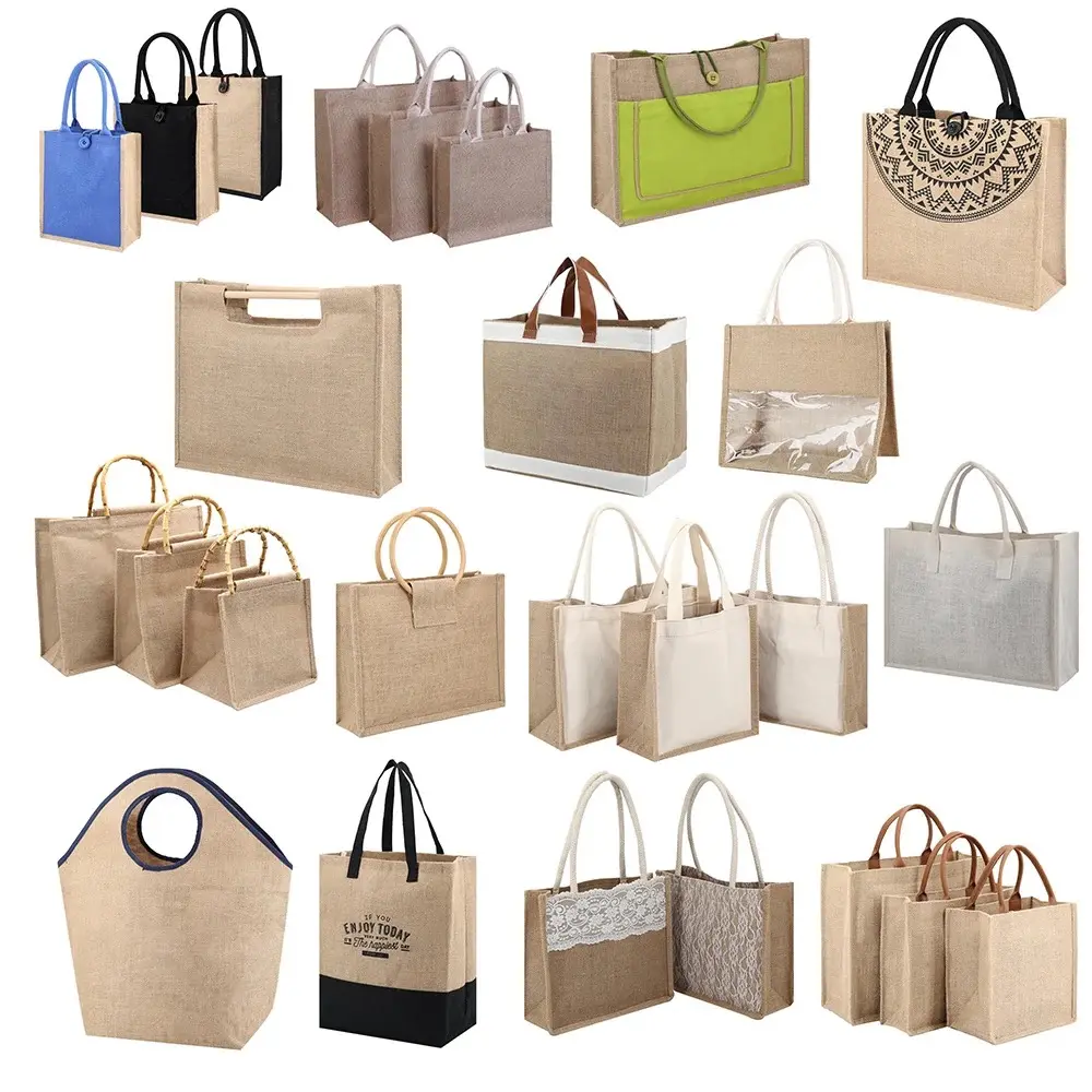लोगो कॉटन पैकिंग उपहार प्रमोशन पुन: प्रयोज्य शॉपिंग बैग जूट बैग के साथ कस्टम कॉटन इको कैनवास टोट बैग