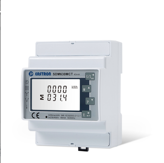 SDM630MCT Three Phase Growatt Smart Electricity Meter Digital LCD Display Household Watt-hour kwh Meter Electric Energy Meter