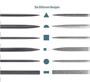 2024 vente chaude personnalisé gamme complète précision Mini diamant aiguille fichier ensemble acier et plastique poignée Destornillador - Product Image 5