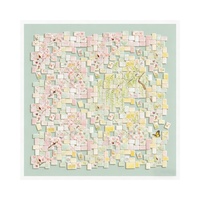 Foulard en soie Mahjong 100x100cm, motif tuiles de Mahjong américain élégant, cadeau pour hôtesse de soirée de jeu