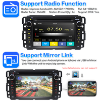 CarPlay pour autoradio avec écran tactile OLED, lecteur MP3, USB, GPS pour Chevrolet Silverado, GMC Sierra, Tahoe, Yukon, Suburban