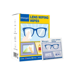 <span class=keywords><strong>Lingette</strong></span> de nettoyage pour lentilles de lunettes pré-humidifiées en microfibre Lingettes de nettoyage d'écran pour lunettes optiques douces - Product Image 1