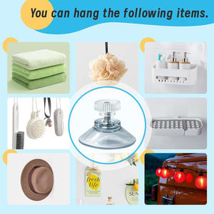 Ventouses Housefar HF-30MD avec vis, filetage métallique, crochet en PVC transparent, écrou en plastique, capuchon <span class=keywords><strong>de</strong></span> ventouse transparent - Product Image 5