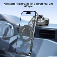 Support de téléphone magnétique pour voiture, personnalisable OEM, 3 axes réglables, métal TPU, aimant puissant N52, ventouse pour tableau de bord et bureau
