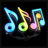 Letrero LED 3D Personalizado con Cambio de Color Arcoíris, Logotipo Holográfico con Degradado Láser, Decoración de Pared con Iluminación Frontal, Letrero Comercial para Exteriores