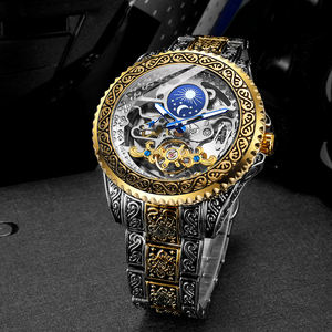 Forsining Factoryホットセールメンズモントレ注ぐオムゴールデンカスタムウォッチレトロ自動機械式時計腕時計男性用 - Product Image 5