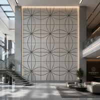 Tuiles murales en mousse acoustique autocollantes pour l'insonorisation des hôtels modernes, des appartements et des entrepôts
