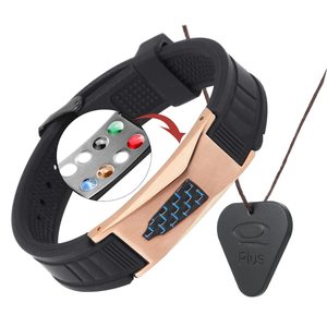 Lettrage laser personnalisé Logo gravé Cadeau Hommes Protection Guérison Santé Sport <span class=keywords><strong>Bande</strong></span> Bracelet magnétique Bracelets en <span class=keywords><strong>silicone</strong></span> - Product Image 2