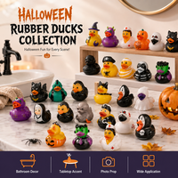 Canard en caoutchouc d'Halloween, petite taille, déguisement de canard, jouet aquatique, cadeau de fête, décoration de salle de bain, cadeau de festival, plusieurs styles de personnages